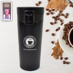 Coffee Travel Mug Insulated Coffee Cup with Leakproof Lid (380ml Approx / 1 Pc)