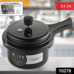 Aluminium Rays Black Beauty Pressure Cookers With Outer Lid (2.5 Litres / 1-Year warranty)