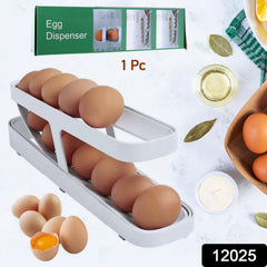 Plastic 2-Tier Rolling Egg Dispenser For 12-14 Eggs (1 Pc)