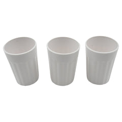 Small Plastic Coffee / Tea Cups Reusable Plastic Cup Mug Lightweight Microwavable Safe Unbreakable Camping Coffee Mugs for Tea Milk Water Juice Tea (3 Pcs Set)