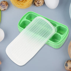 Ice Mold, 8 Grid Food Grade Portable Silicone Ice Tray (1 Pc / 14×7 Cm)