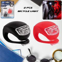 Silicone LED Bike Light Set (2 Pcs Set)