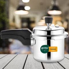 Aluminium Classic Goldex Pressure Cookers With Outer Lid (1.5 Litres / 5-Year warranty)