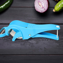 2 in 1 Vegetable &  Fruit Multi Cutter 5 Blade Vegetable Cutter with Peeler (1 Pc / Multicolor)