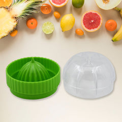 Manual Drink Orange Lemon Citrus Lime Fruit Juice Juicer Squeezer, BPA Free, Press & Pourer With Lid Plastic Manual (1 Pc)