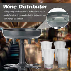 6 shot Win glass dispensers With tray & 6 Pcs Glass