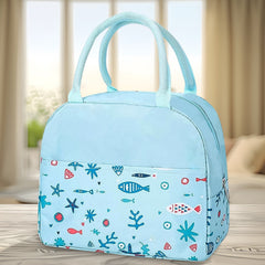 Lunch Box Bag for Women Men Insulated Lunch Bag With Zipper (1 Pc / Mix Color)