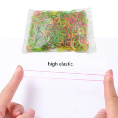 Rubber Band For Office/Home and Kitchen Accessories Item Products, Elastic Rubber Bands, Flexible Reusable Nylon Elastic Unbreakable, For Stationery, School  Multicolor (1 Inch, 50 GM)