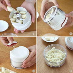 Manual Mini Food Processor Vegetable Chopper Hand Pull String Onion Chopper (1 Pc)