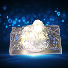 Unique Plastic Night Light: Flameless LED (Iceberg Design, Gift)