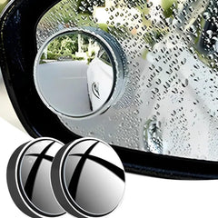 360degree Blind Spot Round Wide Angle Adjustable Convex Rear View Mirror - Pack Of 2