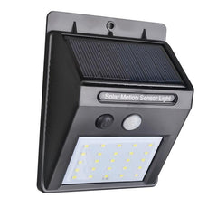 213 Solar Security Led Night Light For Home Outdoorgarden Wall (Black) (20-led Lights)