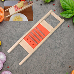 Cucumber Vegetable Slicer Salad Kitchen Wooden Shredder Cutter Grater Slicer