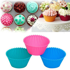 0700 Silicone Cupcake Shaped Baking Mold Fondant Cake Tool Chocolate Candy Cookies Pastry Soap Moulds