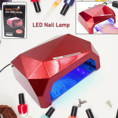 36w Led Nail Dryer Curing Nail Polish Uv Gel Diamond Shaped Nail Dryers (1 Pc)