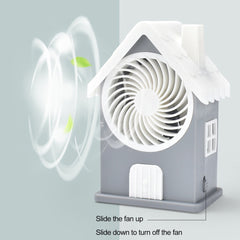 4799 Mini House Fan House Design Rechargeable Portable Personal Desk Fan For Home  Office  Kids Use (Battery Not Include)