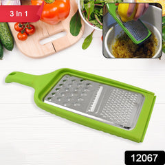 Stainless Steel Cheese Grater 3in1 Multifunctional (1 Pc / Mix Color)