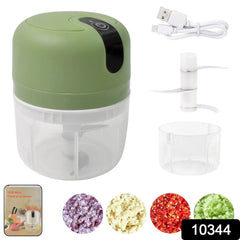 Wireless USB Rechargeable Mini Electric Garlic Machine / Chopper 3 Blades (250Ml)