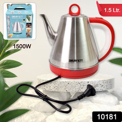 Stainless steel large capacity electric kettle (1500W / 1.5 Ltr.)