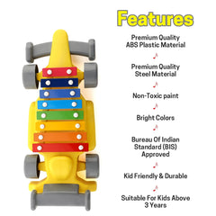 Musical Car Piano Xylophone Toy Plastic Car Xylophone (1 Set)