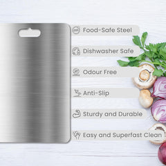 Stainless Steel Vegetable  Fruit Cutting Chopping Board (3120 Cm  1 Pc)