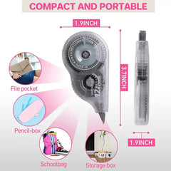 4387 Office Learning And Correcting Tape Easy To Use Applicator For Timely Correction Of Writings Available For School Homework Modify Office Supplies (1 Pc)