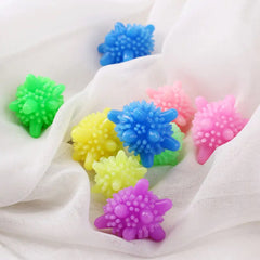 8737 Soft Star Washing Machine Laundry Dryer Balls Laundry Ball For Household Cleaning Washing Machine Clothes Softener (10 Pcs  Multi Color)