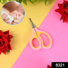 Baby Safety Nail Cutter Scissors For Safe Nail Clipping (1 Pc  Mix Color)