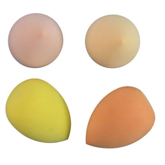 Makeup Sponges Set Perfect For Liquid Cream And Powder (4 Pcs Set With Case)