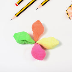 Shankh Shape Eraser Rubber (1 Pc  Mix Colour  Design)