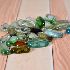 4016 Glass Gem Stone Flat Round Marbles Pebbles For Vase Fillers Attractive Pebbles For Aquarium Fish Tank.