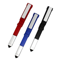 7470 Pen-shaped Phone Holder With Screwdriver Sets Multi-function Pen 4 In 1 Tech Tool Pen Portable Phone Tools With Capacitive Stylus Ball Point Pen Mobile