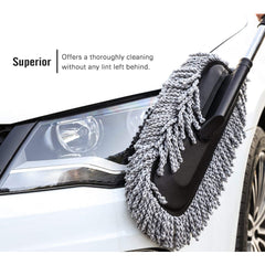 4749 Car Duster Long Retractablesoftnon-sliphandle Multipurpose Microfiber Wash Brush Vehicle Interior And Exterior Cleaning Kit With For Car Boats Or Home