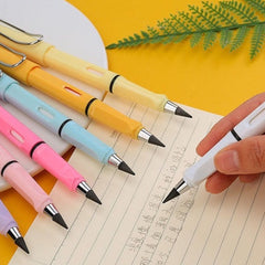 8868 2 In1 Everlasting Pencil Replaceable Head With Eraser Inkless Pencils Eternal Infinite Pencil Portable Everlasting Pencil Reusable Erasable Magic Pencils For Kids Painting Stationary Set (1 Pc)