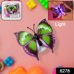 6278 The Butterfly 3d Night Lamp Comes With 3d Illusion Design Suitable For Drawing Room Lobby.