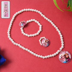 Stretch Bracelets Kids Beaded Necklace Bracelet For Toddler Christmas Birthday Party (3 Pcs Set)