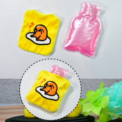 6515 Yellow Duck Head Small Hot Water Bag With Cover For Pain Relief Neck Shoulder Pain And Hand Feet Warmer Menstrual Cramps.