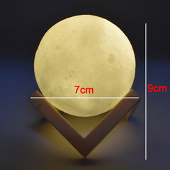 6031 3d Power Moon Lamp With Touch Control Adjust Brightness