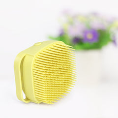 1348b Silicone Massage Bath Body Brush With Shampoo Dispenser