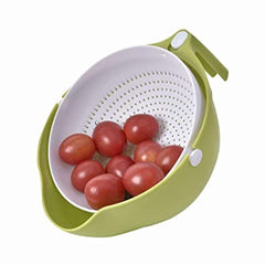 1093 Multi-functional Washing Fruits And Vegetables Bowl  Strainer With Handle