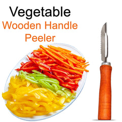 2455 Wooden Handle And Stainless Steel Vegetable Peeler