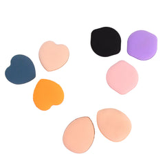 Mini Finger Makeup Powder Puff (Multicolour 8 Pcs Set)