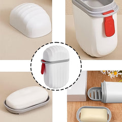 17895 Stylish And Practical Soap Holder For Travel Soap Box With Secure Seal And Non Leak Design Stylish Soap Box For Home Bathroom Hiking Travel Campingcapsule Soap Box (1 Pc)