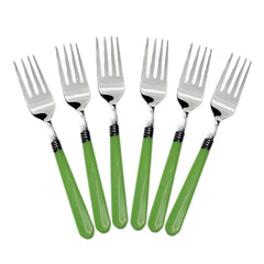 2268 Stainless Steel Forks With Comfortable Grip Dining Fork Set Of 6 Pcs