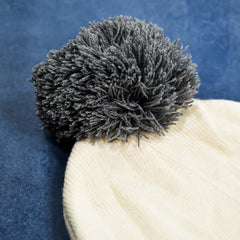 6340 Mens And Womens Skull Slouchy Winter Woolen Knitted Black Inside Fur Beanie Cap.