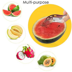 10053 3in1 Stainless Steel Watermelon Cantaloupe Slicer Knife Corer Fruit Vegetable Tools Kitchen (1 Pc)