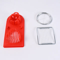 2 In 1 Egg Slicer Egg Cutter For Hard Boiled Eggs (1 Pc)