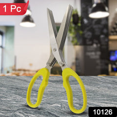 Multifunction Vegetable Stainless Steel Herbs Scissor With 5 Blades (1 Pc)