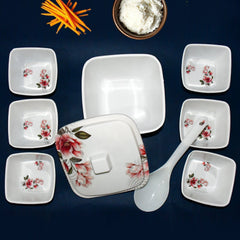 Hector High Quality Dinning Dinner  Pudding Set (9 Pcs Set)