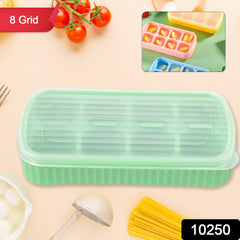 Ice Mold, 8 Grid Food Grade Portable Silicone Ice Tray (1 Pc / 14×7 Cm)